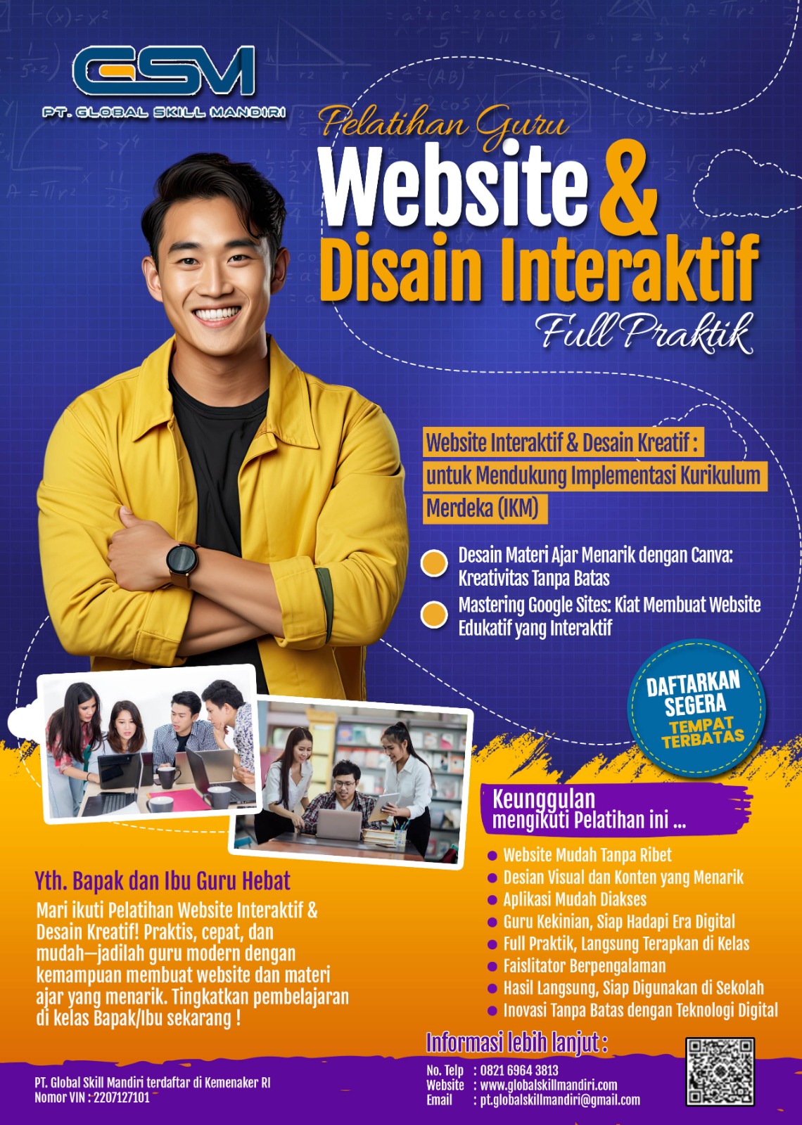 Agenda Pelatihan Guru - Website & Desain Interaktif Full Praktik